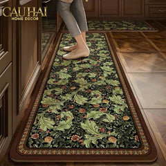 Set Thảm Bếp Microfiber Nappa Gen8 Botanical Heritage Forest 50x180 50x80/50x180-THẢM BẾP-CẬU HAI HOME DECOR