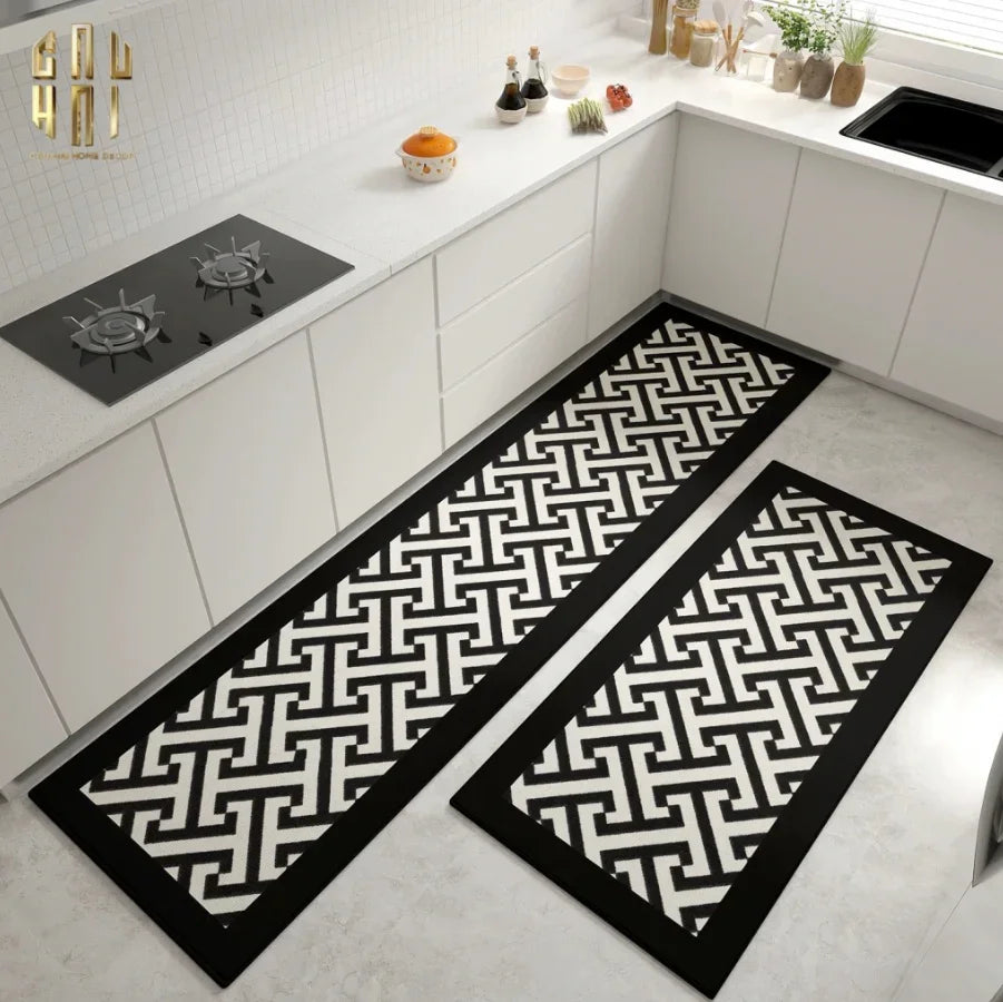 Set Thảm Bếp Nhung Bỉ 145x75/150 - Lignes D'Art-THẢM BẾP-CẬU HAI HOME DECOR