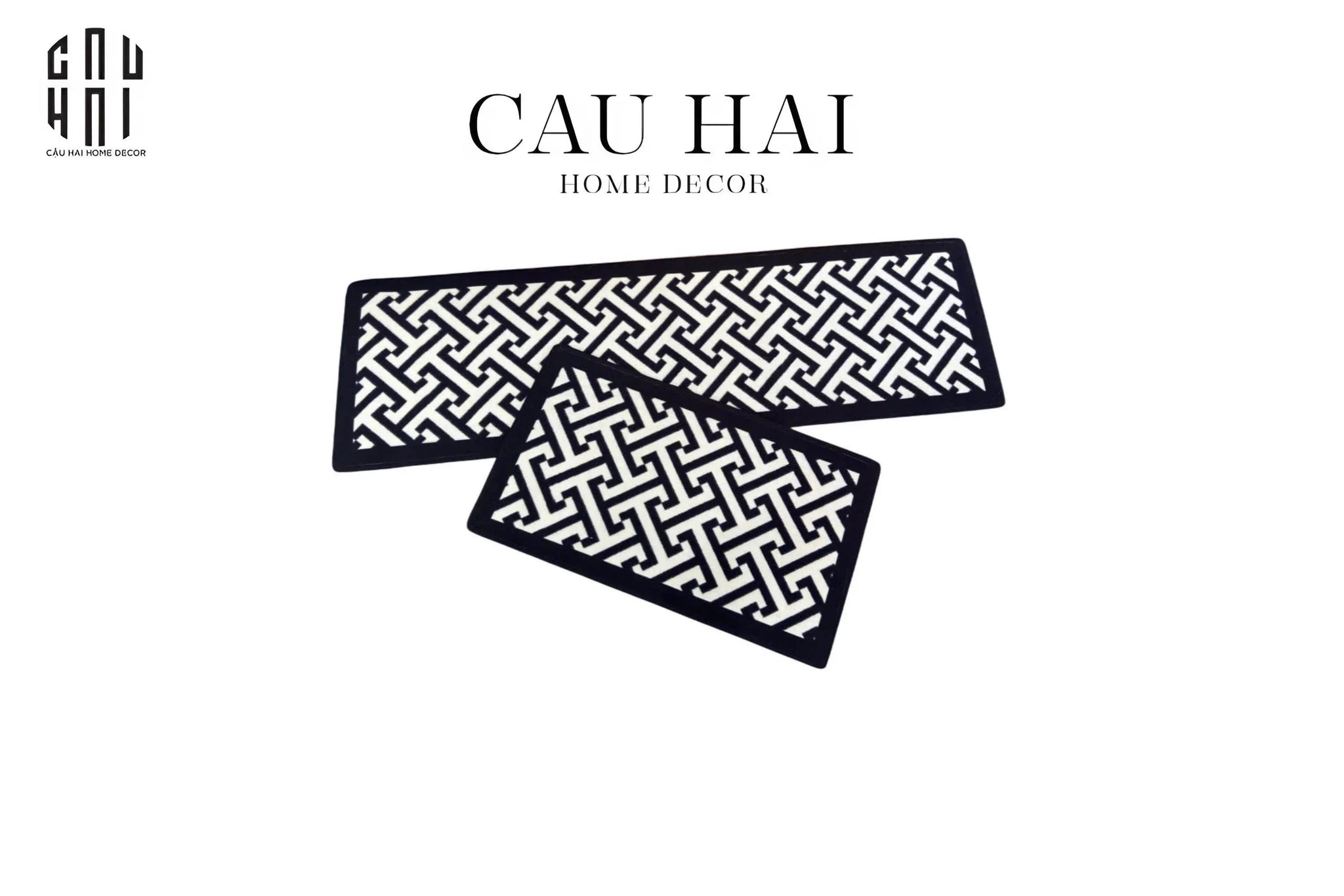 Set Thảm Bếp Nhung Bỉ 145x75/150 - Lignes D'Art-THẢM BẾP-CẬU HAI HOME DECOR