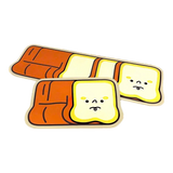 Set Thảm Microfiber Kawaii Toast Butter 50x80/50x180