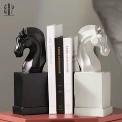 Set Tượng Chặn Sách Réflexion Cavalliere 7x9x15-TƯỢNG TRANG TRÍ-CẬU HAI HOME DECOR