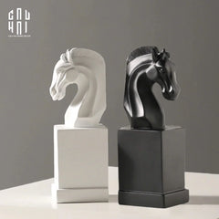 Set Tượng Chặn Sách Réflexion Cavalliere 7x9x15-TƯỢNG TRANG TRÍ-CẬU HAI HOME DECOR