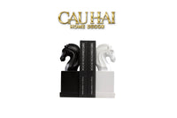 Set Tượng Chặn Sách Réflexion Cavalliere 7x9x15-TƯỢNG TRANG TRÍ-CẬU HAI HOME DECOR