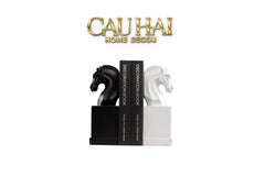 Set Tượng Chặn Sách Réflexion Cavalliere 7x9x15-TƯỢNG TRANG TRÍ-CẬU HAI HOME DECOR