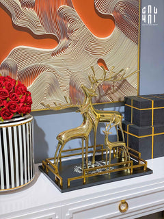 Set Tượng Golden Alley Premium-TƯỢNG TRANG TRÍ-CẬU HAI HOME DECOR