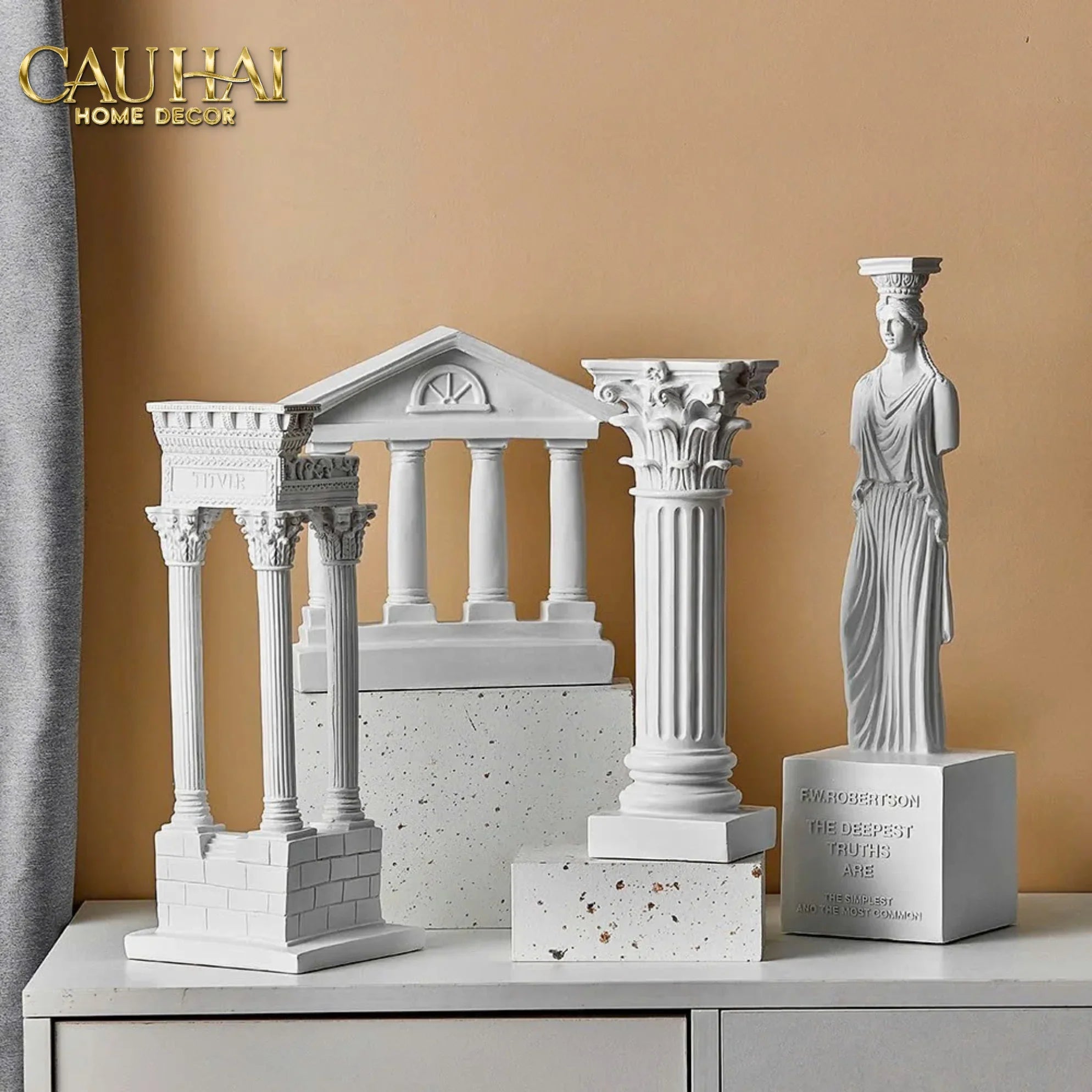Set Tượng Hy Lạp - La Mã Phục Hưng Renaissance Heritage D’Or Valencia Gallery-TƯỢNG TRANG TRÍ-CẬU HAI HOME DECOR