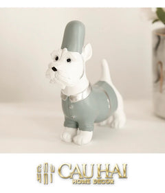 Set Tượng Lính Gác Hoàng Gia Royal Guards Puppy-TƯỢNG TRANG TRÍ-CẬU HAI HOME DECOR