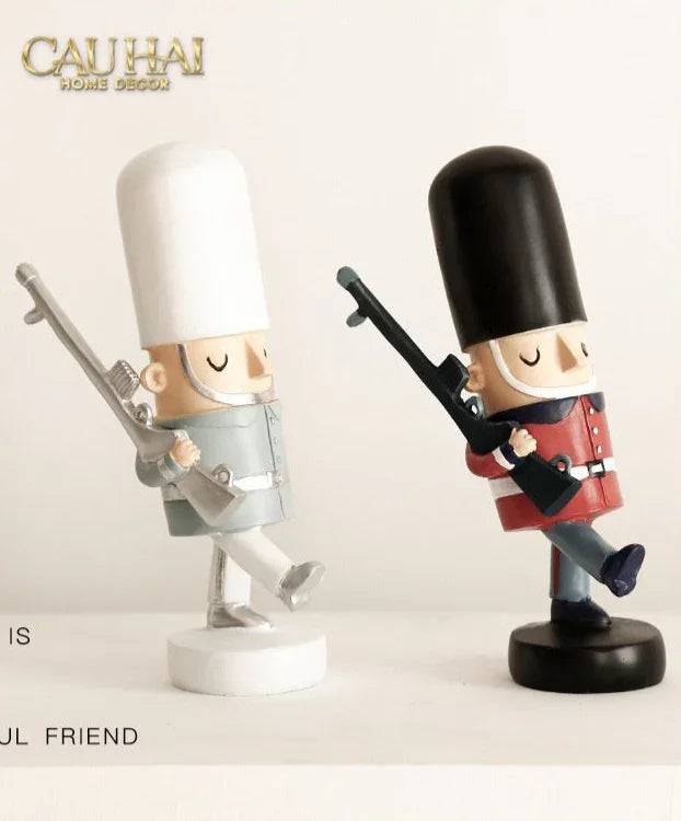 Set Tượng Lính Gác Hoàng Gia Royal Guards Puppy-TƯỢNG TRANG TRÍ-CẬU HAI HOME DECOR