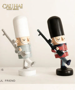 Set Tượng Lính Gác Hoàng Gia Royal Guards Puppy-TƯỢNG TRANG TRÍ-CẬU HAI HOME DECOR