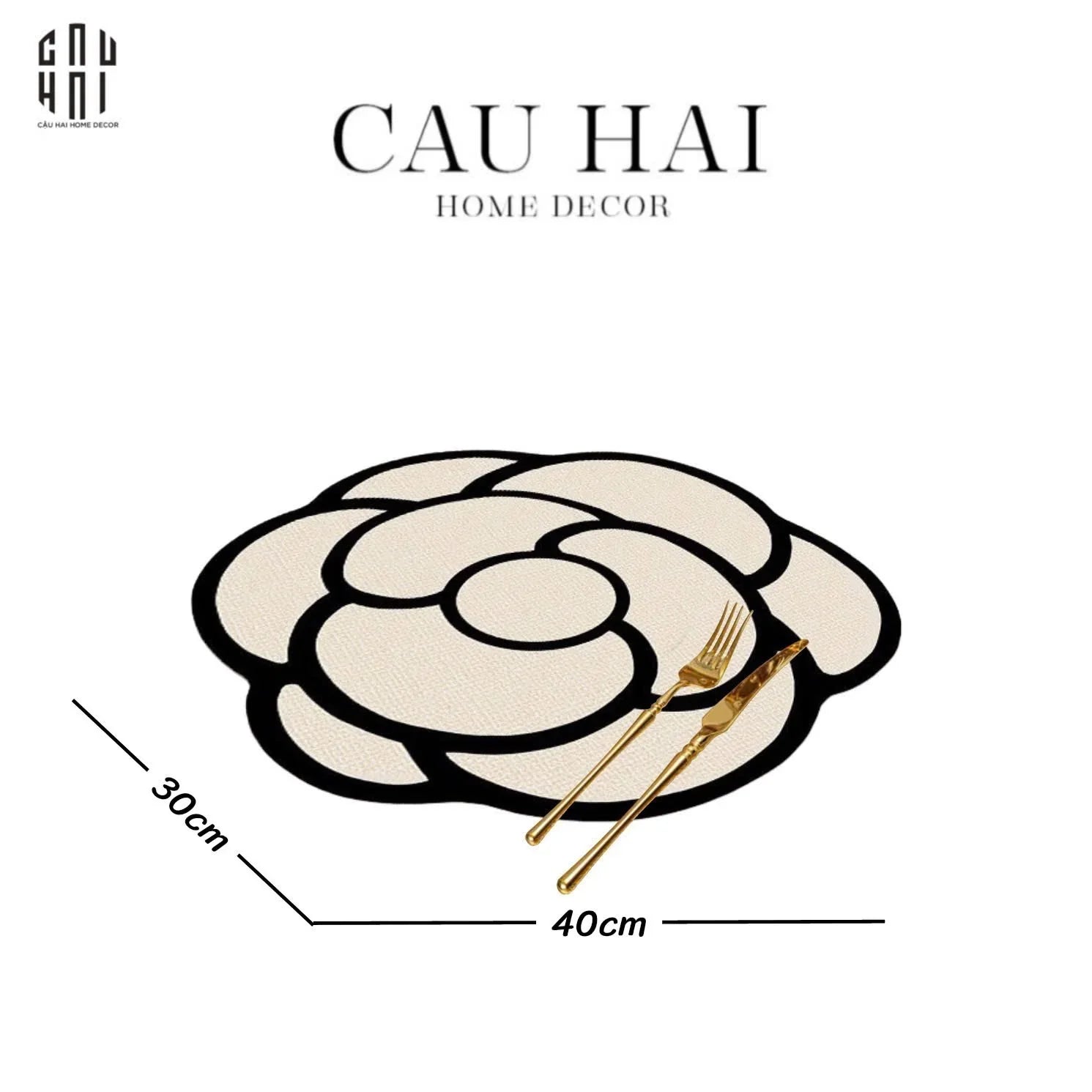 Tấm Lót Microfiber Blanc Rose-TẤM LÓT BÀN ĂN-CẬU HAI HOME DECOR