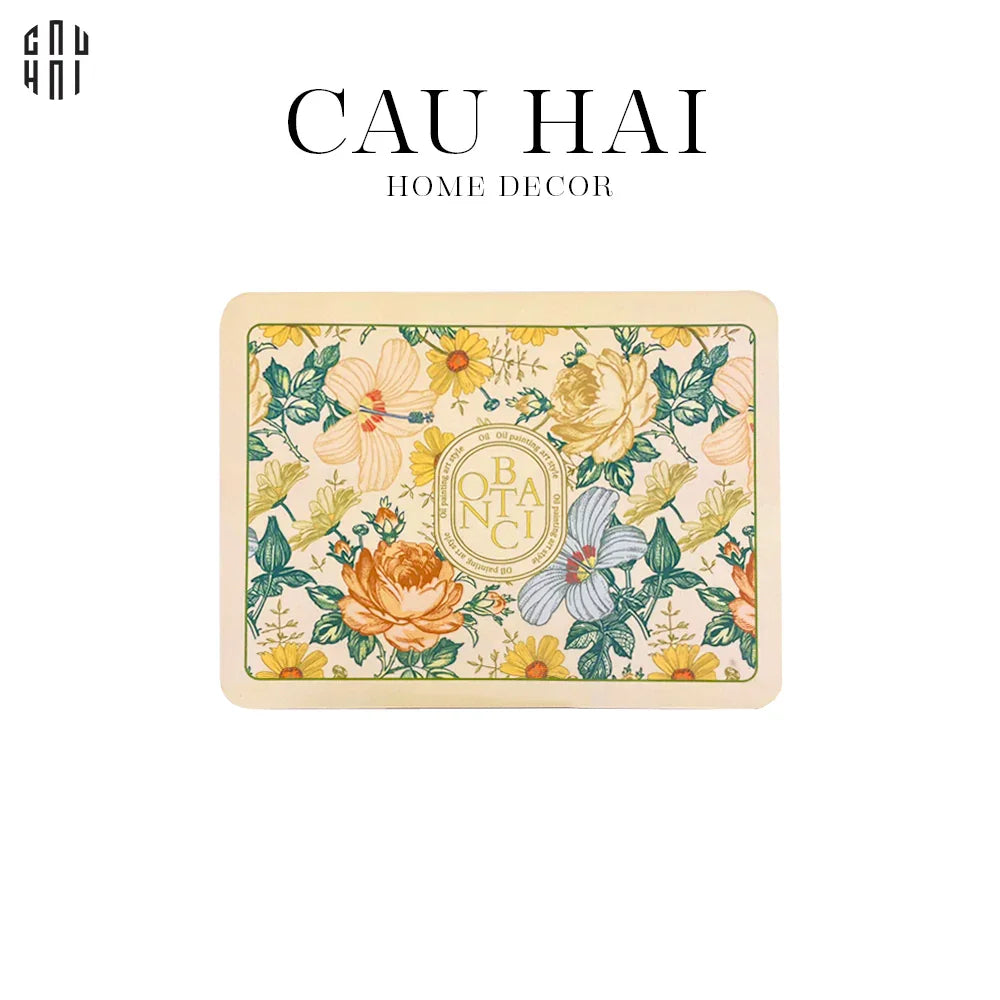 Tấm Lót Microfiber Flower Lovers B 30X40-Hoa Lụa-Đối tác tại Trung Quốc theo từng đơn đặt hàng-CẬU HAI HOME DECOR