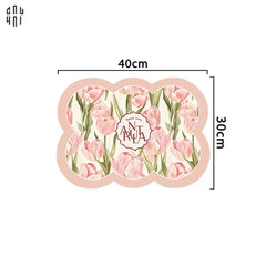 Tấm Lót Microfiber Natural Pinky 30X40-TẤM LÓT BÀN ĂN-CẬU HAI HOME DECOR