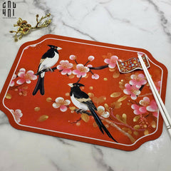 Tấm Lót Microfiber Red Blossom Spring 30X40Cm-TẤM LÓT BÀN ĂN-CẬU HAI HOME DECOR