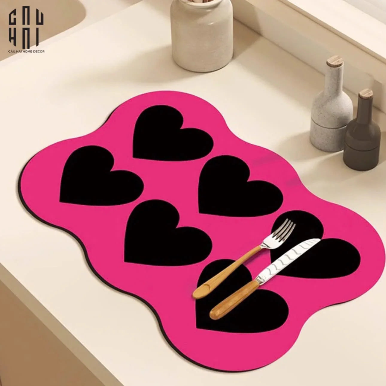 Tấm Lót Microfiber Sweetheart Glow-TẤM LÓT BÀN ĂN-CẬU HAI HOME DECOR