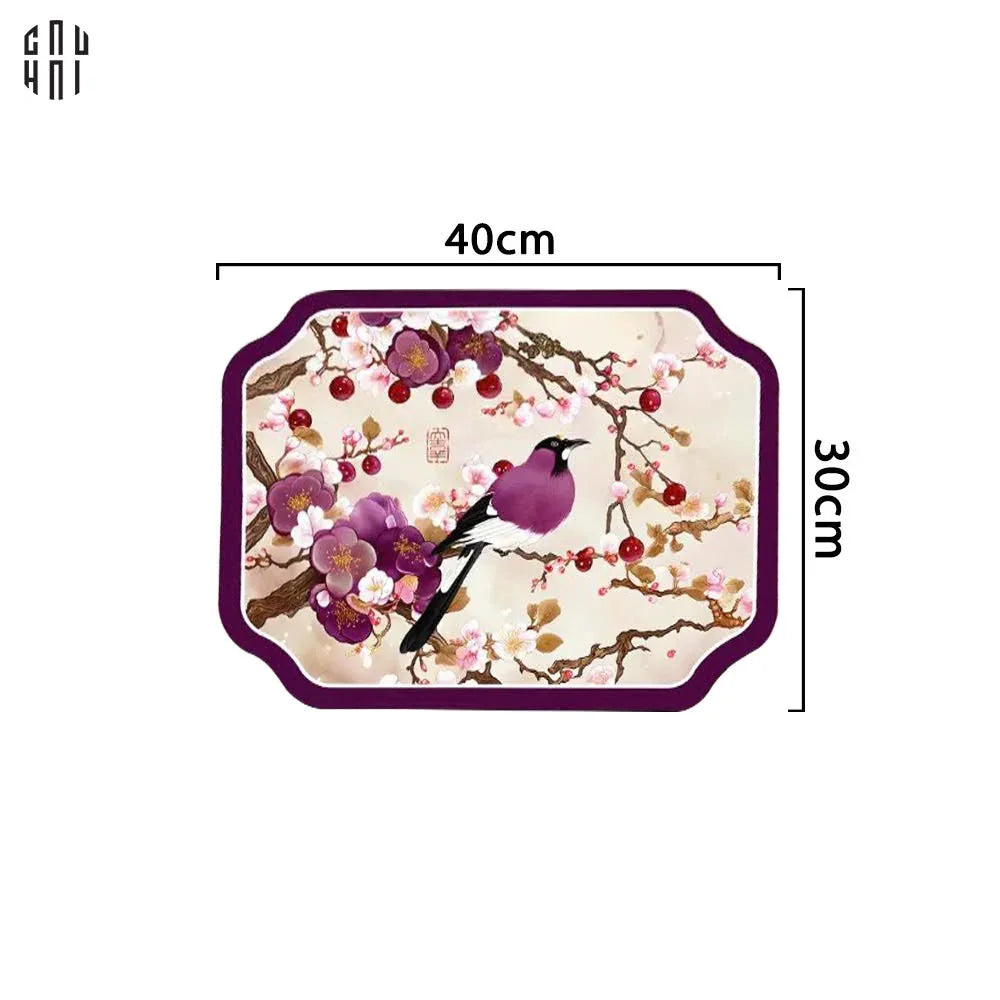 Tấm Lót Microfiber Violet Blossom Spring 30X40Cm-TẤM LÓT BÀN ĂN-CẬU HAI HOME DECOR