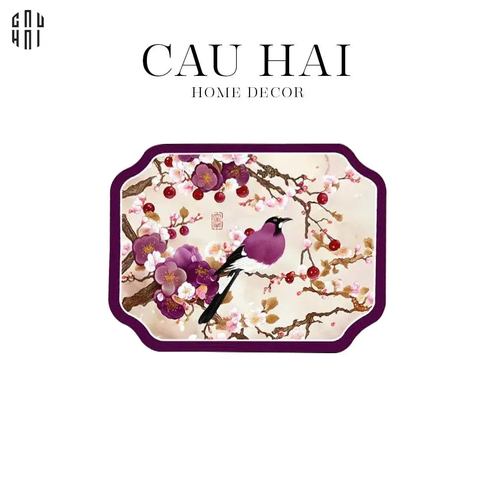 Tấm Lót Microfiber Violet Blossom Spring 30X40Cm-TẤM LÓT BÀN ĂN-CẬU HAI HOME DECOR