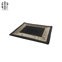 Tấm Lót Nhung Crochet - Velvet Placemat Crochet Noir-TẤM LÓT BÀN ĂN-CẬU HAI HOME DECOR
