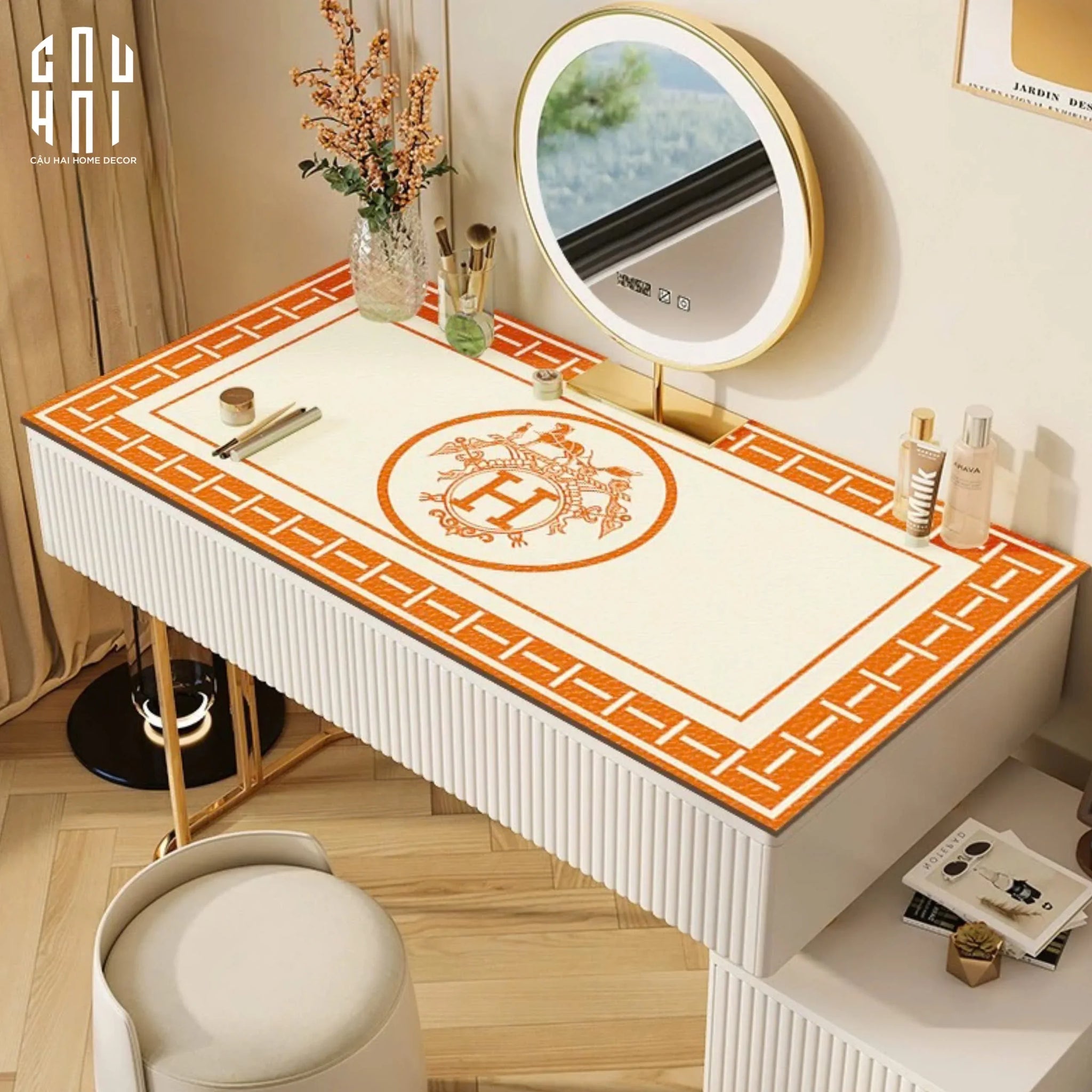 Tấm Lót Trải Bàn Da 50X100 Signature Iconic Helios Table Mat-TẤM LÓT BÀN ĂN-CẬU HAI HOME DECOR