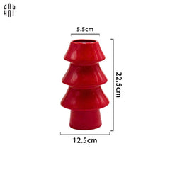 Tết Couture - Bình Hoa Christmas Mistletoe Pine Tree Vase Up-BÌNH HOA-CẬU HAI HOME DECOR