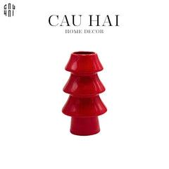 Tết Couture - Bình Hoa Christmas Mistletoe Pine Tree Vase Up-BÌNH HOA-CẬU HAI HOME DECOR