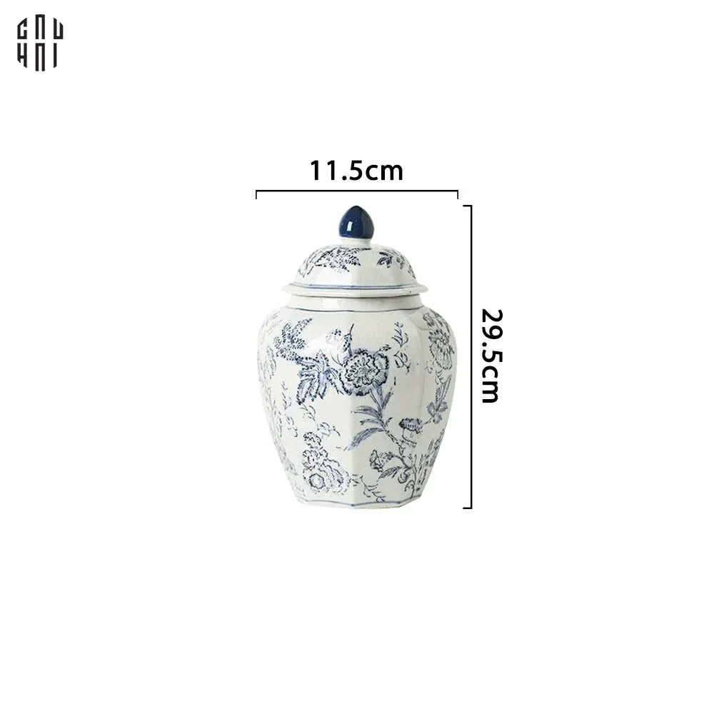 "Tết" Couture - Bình Hoa Sứ Tráng Men Indochine Flora 11.5x29.5-BÌNH HOA-CẬU HAI HOME DECOR