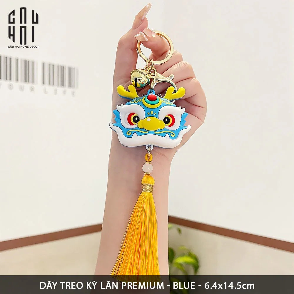 Tết Couture - Dây Treo Kỳ Lân Premium - Blue-Trang Trí Tết-CẬU HAI HOME DECOR