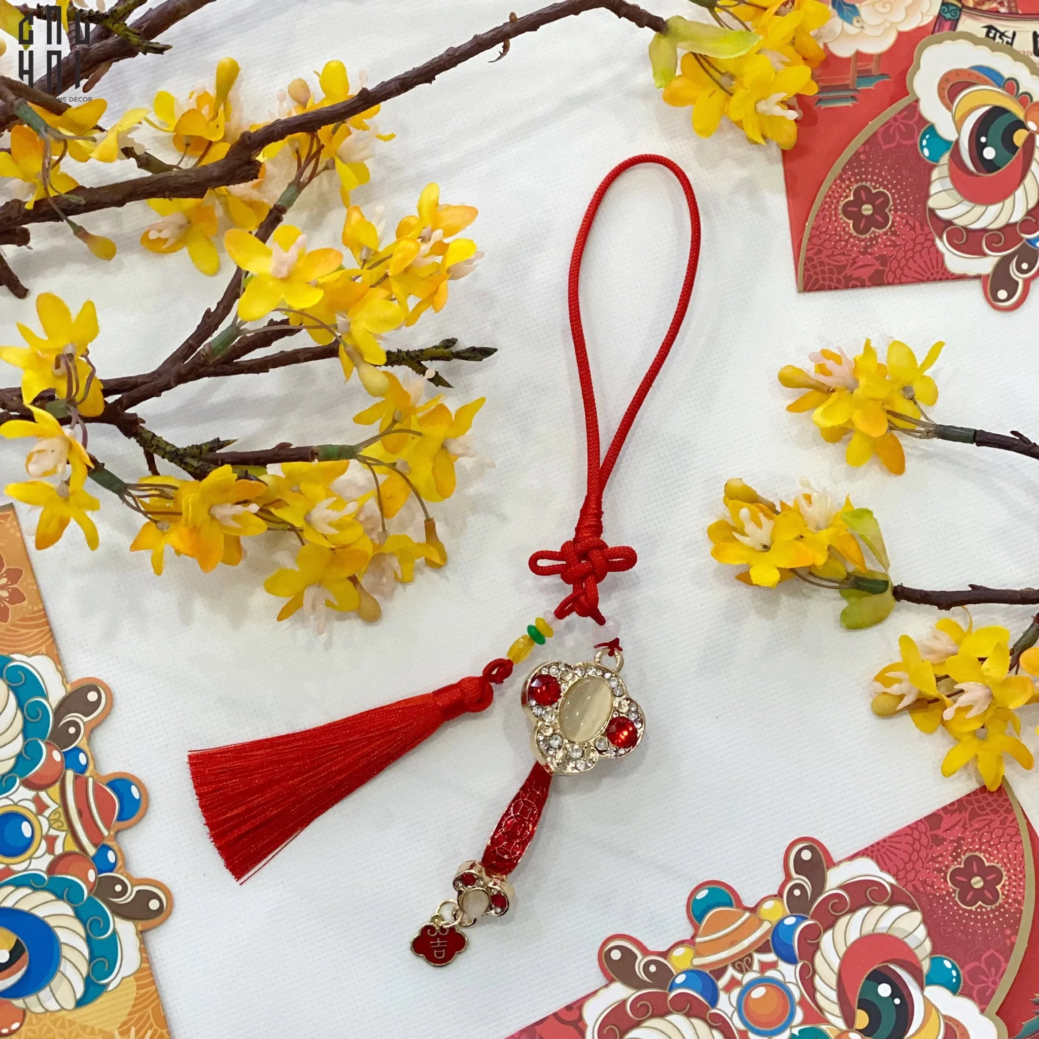 Tết Couture - Dây Treo Phỉ Thuý-Trang Trí Tết-CẬU HAI HOME DECOR