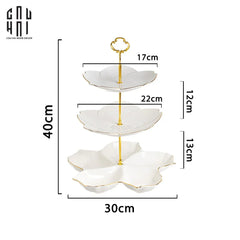 Tết Couture - Đĩa Bánh 3 Tầng Jasmine Étagère Trois Niveaux-CẬU HAI HOME DECOR