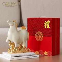 Tết Couture - Gift Set Tượng Ngựa Bạch Mã Kim Nguyên Bảo 2026-TƯỢNG TRANG TRÍ-CẬU HAI HOME DECOR