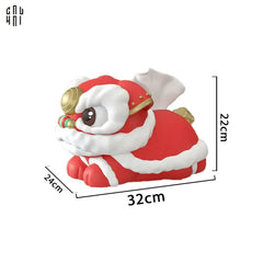 Tết Couture - Hộp Khăn Giấy Kỳ Lân Khai Niên-HỘP KHĂN GIẤY-CẬU HAI HOME DECOR