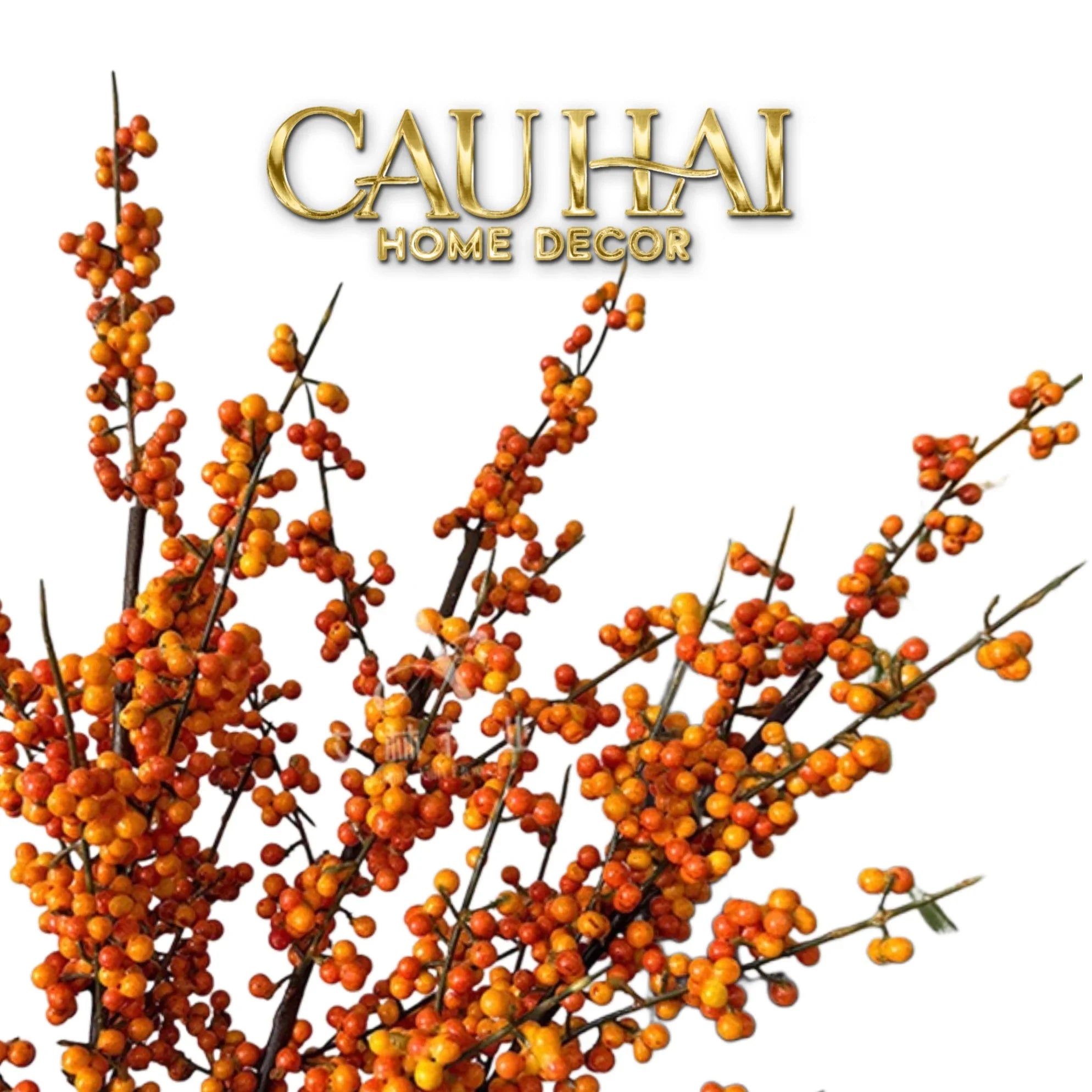 Tết Couture - Set 2 Cành Đào Đông Cát Hỷ – Silk Floral Branches-Hoa Lụa-CẬU HAI HOME DECOR