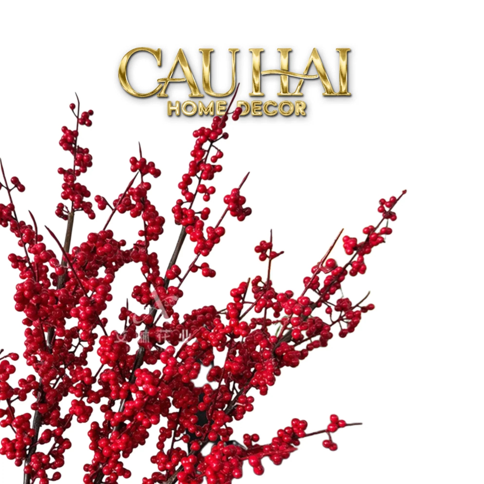 Tết Couture - Set 2 Cành Đào Đông Cát Hỷ – Silk Floral Branches-Hoa Lụa-CẬU HAI HOME DECOR