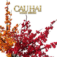 Tết Couture - Set 2 Cành Đào Đông Cát Hỷ – Silk Floral Branches-Hoa Lụa-CẬU HAI HOME DECOR