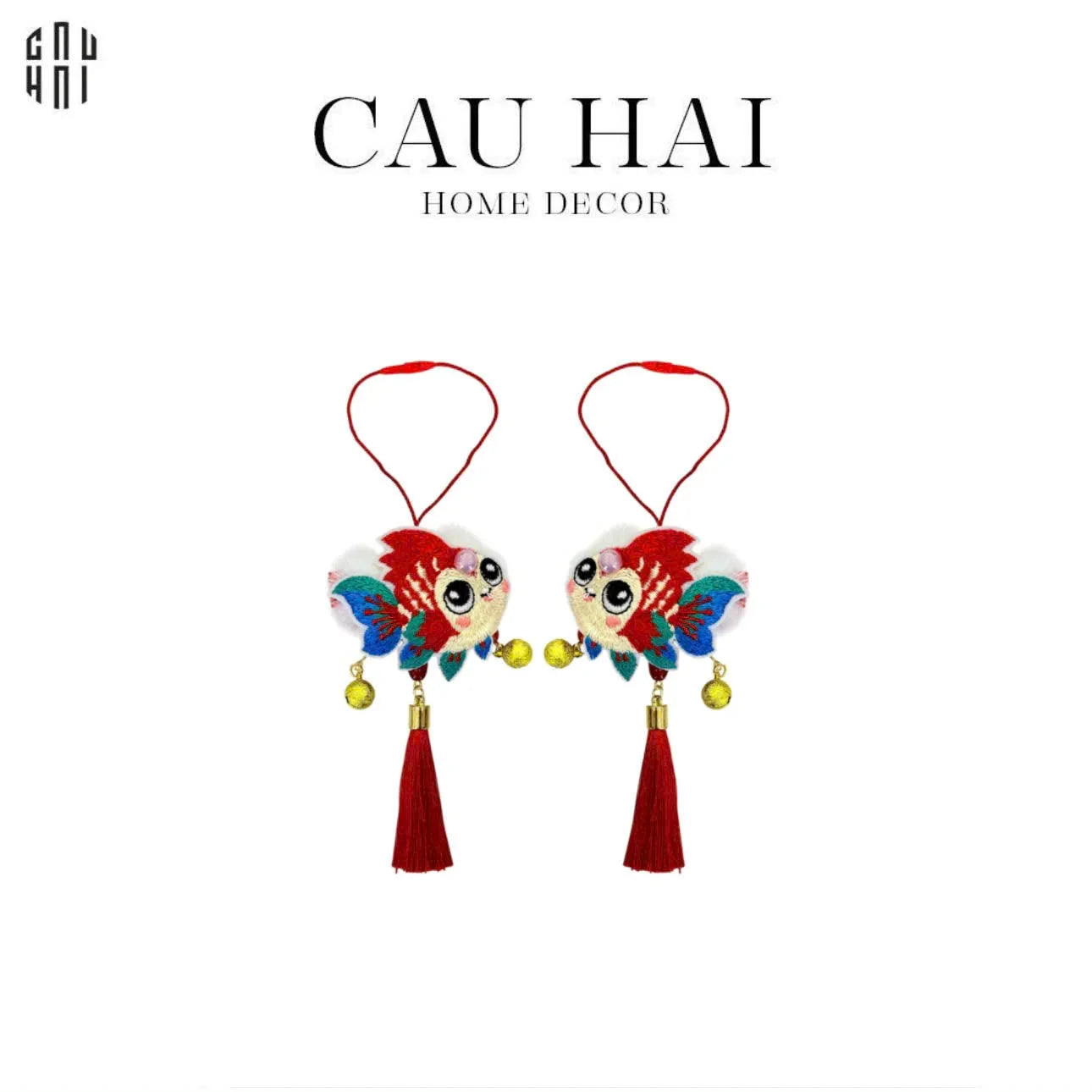 Tết Couture - Set 2 Dây Treo Cá Phát Tài-Trang Trí Tết-CẬU HAI HOME DECOR