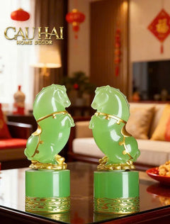 Tết Couture - Set 2 Tượng Lục Bảo Kim Mã 12.5cm Gift Box-TƯỢNG TRANG TRÍ-CẬU HAI HOME DECOR