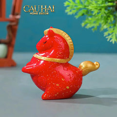 Tết Couture - Set 4 Tượng Ngựa Tứ Hỷ Silhouette du Bonheur Cheval-TƯỢNG TRANG TRÍ-CẬU HAI HOME DECOR
