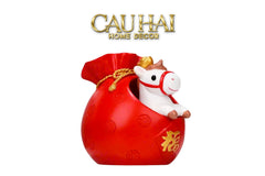 Tết Couture - Set 4 Tượng Ngựa Tứ Hỷ Silhouette du Bonheur Cheval-TƯỢNG TRANG TRÍ-CẬU HAI HOME DECOR