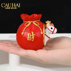 Tết Couture - Set 4 Tượng Ngựa Tứ Hỷ Silhouette du Bonheur Cheval-TƯỢNG TRANG TRÍ-CẬU HAI HOME DECOR