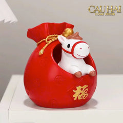 Tết Couture - Set 4 Tượng Ngựa Tứ Hỷ Silhouette du Bonheur Cheval-TƯỢNG TRANG TRÍ-CẬU HAI HOME DECOR