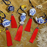 Tết Couture - Set 5 Dây Treo Ceramic Indochine-Trang Trí Tết-CẬU HAI HOME DECOR
