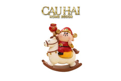 Tết Couture - Set Tượng Thần Tài Mã Đáo Song Hỷ-TƯỢNG TRANG TRÍ-CẬU HAI HOME DECOR