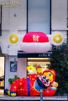 Tết Couture - Thần Tài Bơm Hơi Inflatable God of Wealth D300-NỘI THẤT-CẬU HAI HOME DECOR