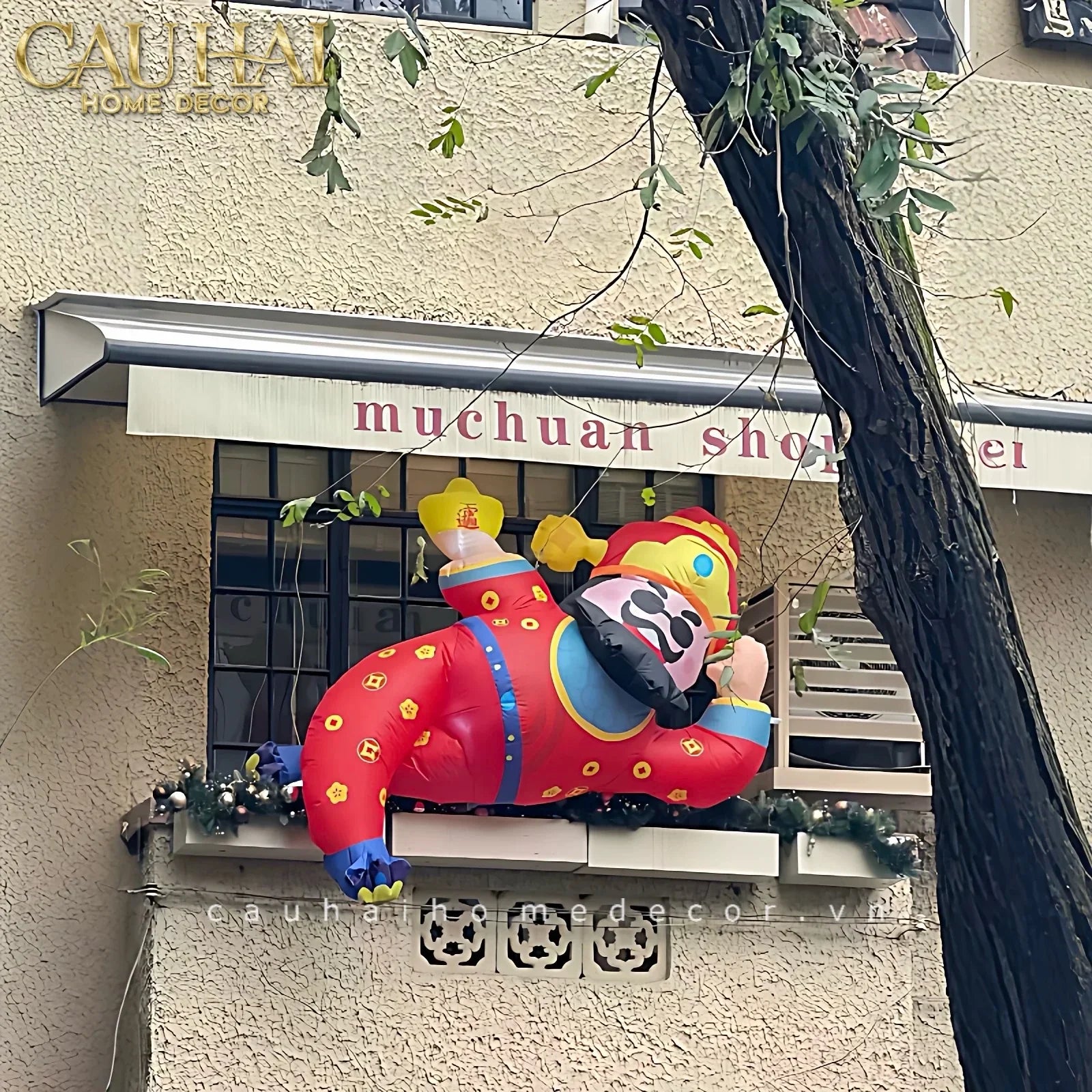Tết Couture - Thần Tài Bơm Hơi Inflatable God of Wealth D300-NỘI THẤT-CẬU HAI HOME DECOR