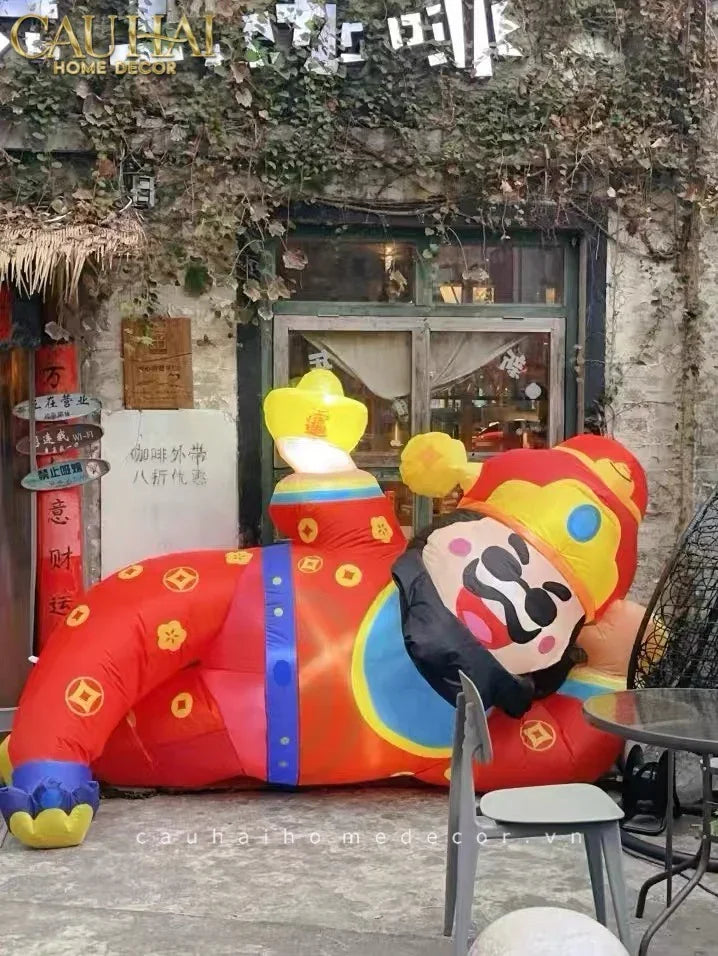 Tết Couture - Thần Tài Bơm Hơi Inflatable God of Wealth D300-NỘI THẤT-CẬU HAI HOME DECOR