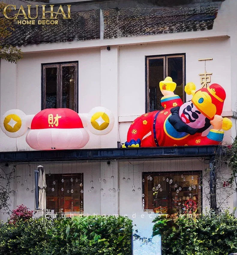 Tết Couture - Thần Tài Bơm Hơi Inflatable God of Wealth D300-NỘI THẤT-CẬU HAI HOME DECOR