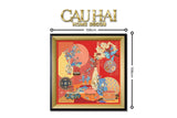 Tết Couture - Tranh Canvas Uv Gen5 Flora De Fortune Heritage Bloom 108x108-TRANH TREO TƯỜNG-CẬU HAI HOME DECOR
