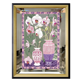 Tết Couture - Tranh Gương UV Gen5 Flora De Fortune Violet Orchidée 108x108-TRANH TREO TƯỜNG-CẬU HAI HOME DECOR-CẬU HAI HOME DECOR