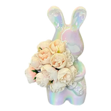 Tượng Romantic Lapin Floral Embrace-TƯỢNG TRANG TRÍ-Đối tác tại Trung Quốc theo từng đơn đặt hàng-CẬU HAI HOME DECOR
