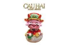 Tết Couture - Tượng Thần Tài Diamond Bling Bling Nguyên Bảo - Phúc Lộc-TƯỢNG TRANG TRÍ-CẬU HAI HOME DECOR