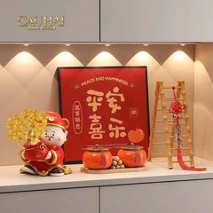 Tết Couture - Tượng Thần Tài Kim Lộc Phúc Mãn Đường H18-TƯỢNG TRANG TRÍ-CẬU HAI HOME DECOR